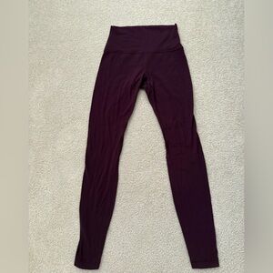 Lulu Maroon Align Leggings